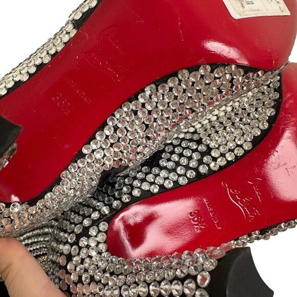 Christian Louboutin Silver Heeled Boots - Picture 12 of 14